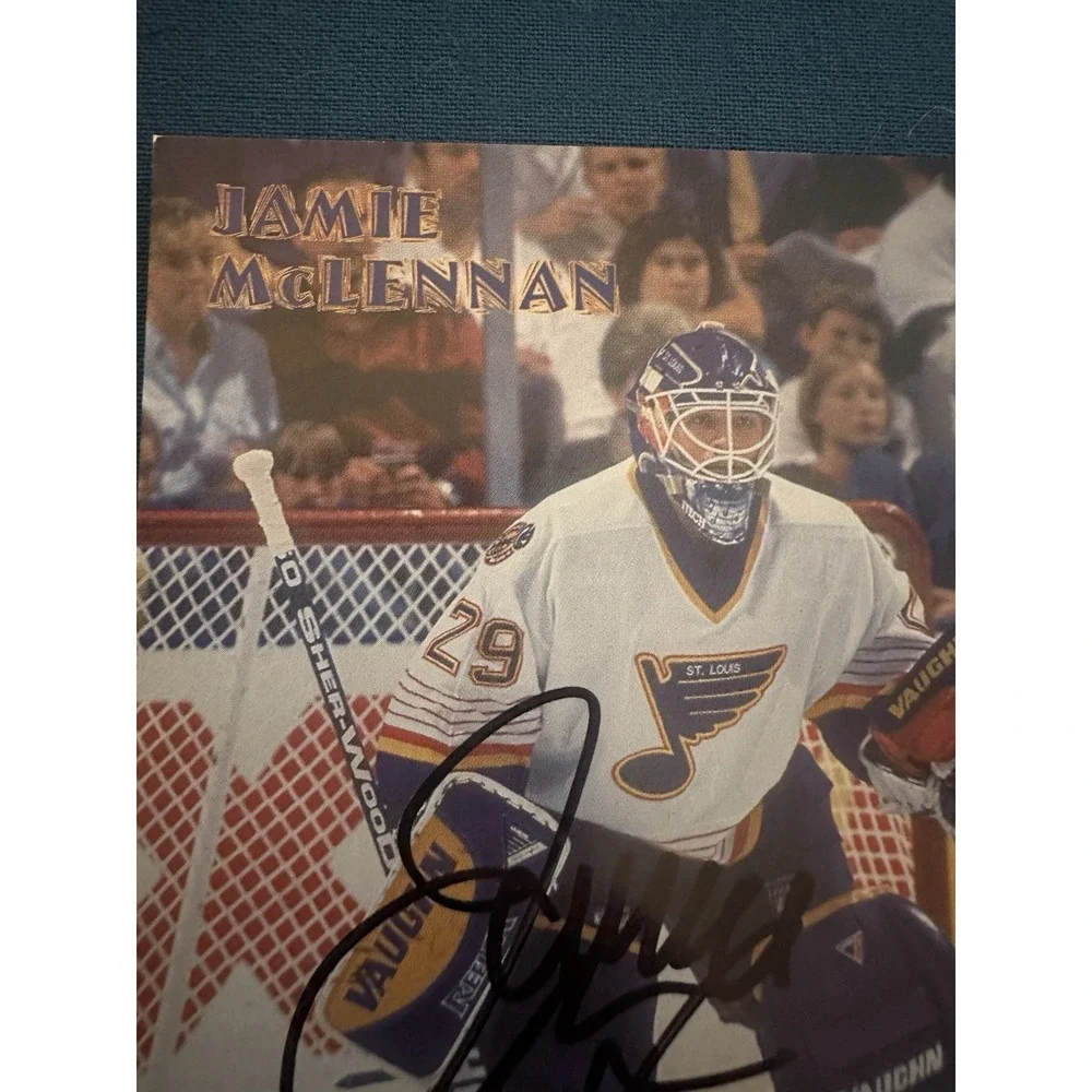 1997 Jamie McLennan Autographed Card #29 St Louis Blues 4x6